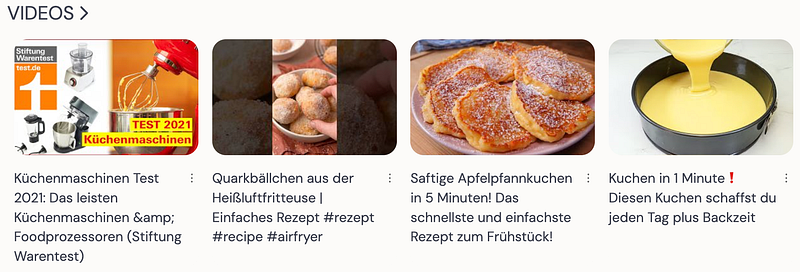 Curated video recommendations in Jetway